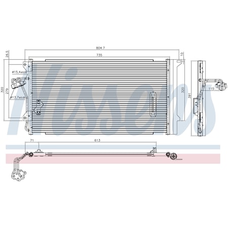 Nissen Nissens Condenser, 94667 94667